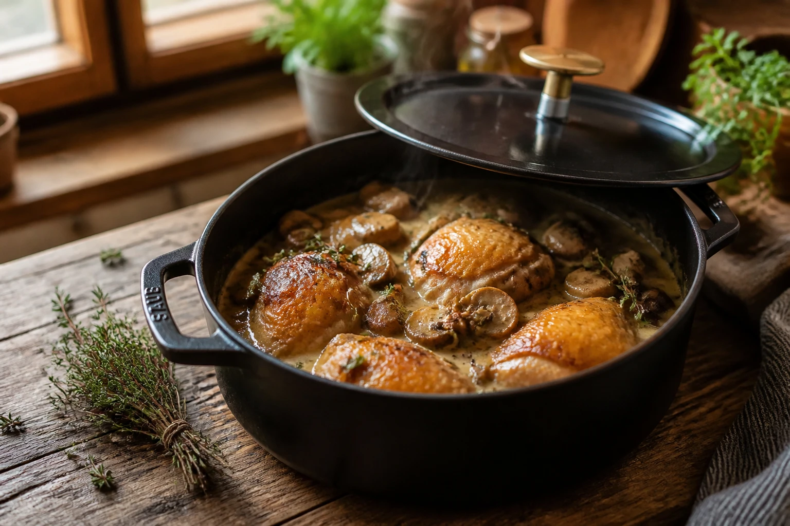 Le poulet à la crème de ma grand-mère, la vraie recette