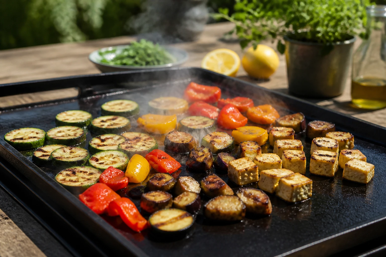Plancha végétarienne : guide complet et idées de recettes